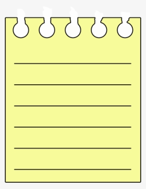 Note, Paper, Yellow, Cartoon, Notes, Spiral, Post, - Hoja De Bloc De Notas
