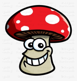 Cartoon Smiling Mushroom Clip Art Stock Illustration - Cartoon Mushroom With Face