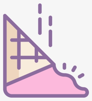 Fallen Ice Cream Cone Icon - Ice Cream