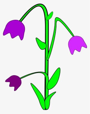 Purple Bell Flowers Svg Clip Arts 474 X 599 Px