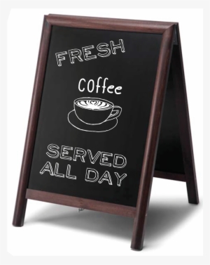 Hardwood Round Profile A-frame Chalk Board