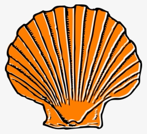 How To Set Use Orange Seashell Svg Vector