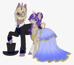 Kimyowolf, Clothes, Dress, Female, Hat, Male, Mare, - Cartoon