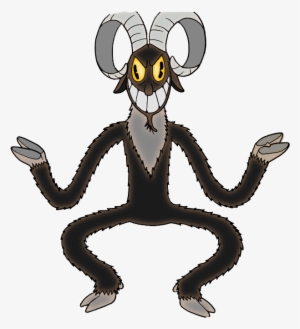 Svg Freeuse Stock Cuphead Boss Hell Demon Goat Transprent - Cuphead Devil Goat Attack