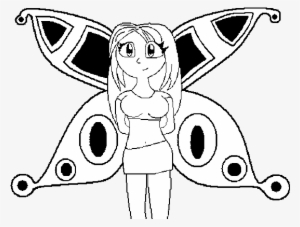 Anime Fairy Coloring Page - Drawing