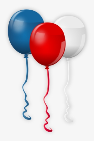 Image - Red White And Blue Balloons Png