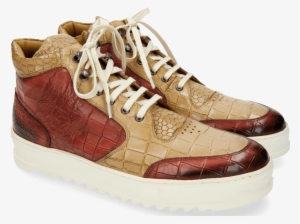 Sneakers Max 1 Alligator Red Nude - Herren Sneakers Melvin & Hamilton Herrenschuh Max
