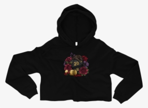 Vampire D20 Fleece Crop Hoodie - Hoodie