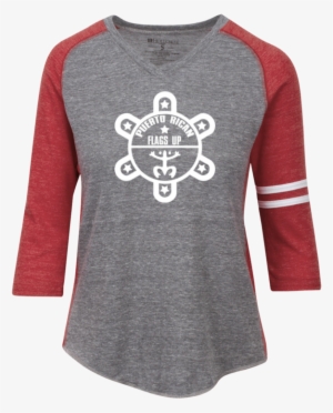 [puerto Rican Flag Shirts And Products] - Just Badass Ladies' Vintage V-neck Shirt