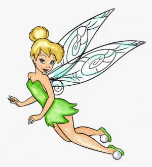 Transparent Tinkerbell Rain - Tinkerbell Para Colorear
