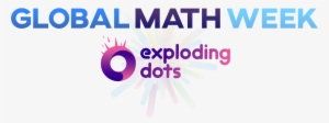 Global Math Week Exploding Dots - Global Math Week Logo