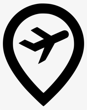 Pin Airport Comments - Outline Pin Icon Png