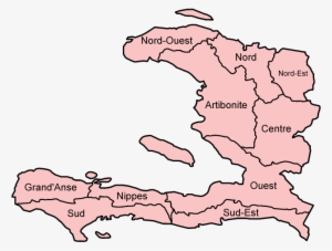 Haiti Departments Named - Blank Map Of Haiti
