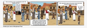 Jesus Heals The Blind - Born Blind Storyboard Jesus Heals A Blind Man