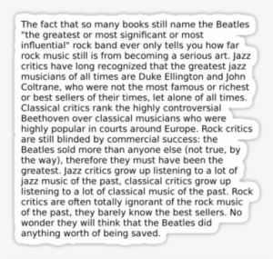 The Fact That So Many Books Still Name The Beatles - Piero Scaruffi Beatles Meme