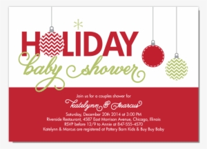 Holiday Baby Shower Invitation