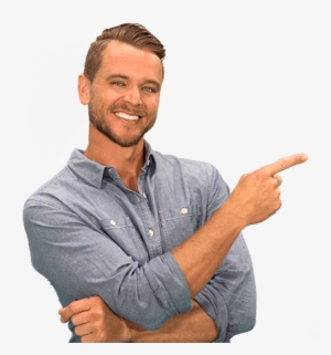 Man Pointing At Kelly Blue Book Instant Cash Offer - Car