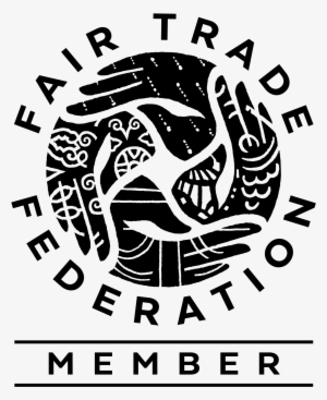 Vanity Fair Brass And Turquoise Resin Fair Trade Earrings - Fair Trade Federation Logo