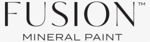 Fusion Mineral Paint Logo In Black - Fusion Paint Logo Png