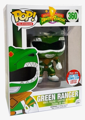 Green Ranger Metallic Nycc 2016 Us Exclusive Pop Vinyl - Funko Pop Metallic Green Power Ranger