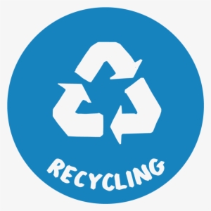 Recycling Refuse Bin Label Zero Waste In Landfill Wmeac - Recycle Round Icon