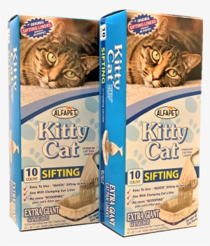Alfapet Kitty Cat Sifting Litter Box Liners Count Png - Quality Brand N-bone Cat Chew Treats