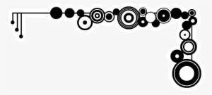 Tribal Clipart Corner Decoration - Black & White Corner Borders