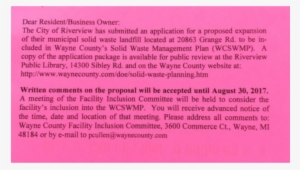 Downriver Residents Furious Over Proposed Expansion - Landfill
