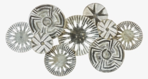 Black/white Circle Tribal Wall Art 90cm - Art