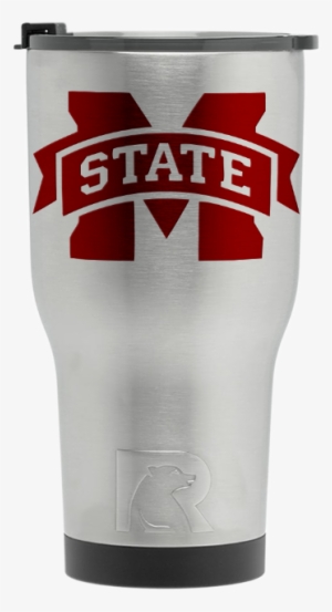Stainless With Maroon Tumbler - Mississippi State University Logo Png