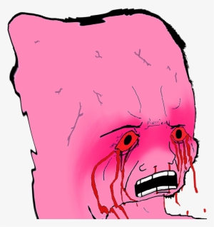 Face Red Pink Nose Facial Expression Mammal Vertebrate - Pink Wojak Transparent