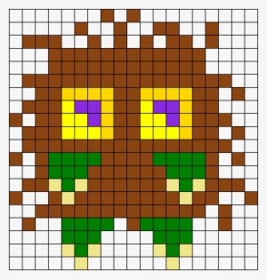 Kuriboh Perler Bead Pattern / Bead Sprite - Minecraft Kuriboh Pixel Art