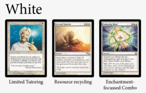Colour Profiles, White - Magic The Gathering Enlightened Tutor - Mirage
