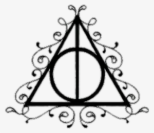 Tumblr Harry Potter Potter Blackandwhite Reliquias - Triforce And Deathly Hallows
