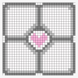 Companion Cube Perler Bead Pattern / Bead Sprite - Cross - 651x651 PNG ...