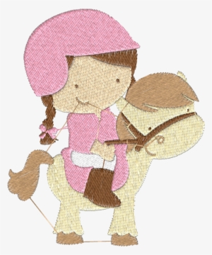 Menina No Cavalinho Desenho