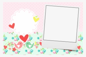 Moldura Passarinhos Png - Convite Vintage Passarinho