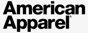 American Apparel Logo Black And Ahite - American Apparel Logo