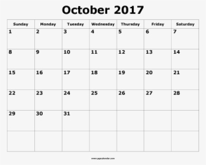 Images Of October Calendar Printable Template Png October - November Calendar Template 2017
