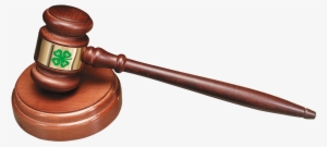 10 1/2" Wooden 4-h Gavel - 4 H Gavel Clipart