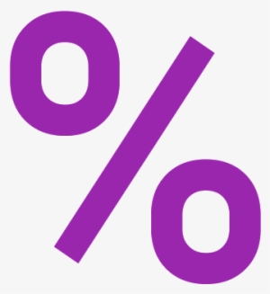 Purple Percent Sign Png