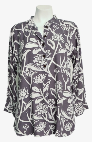 Frangipani Purple Haze Easy Rayon Blouse, 3 Sizes - Clothing