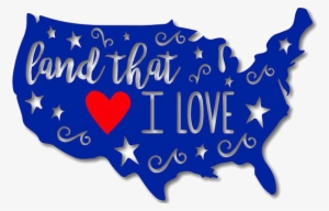 I Love America Png Transparent Image - Shadow Map Of Us