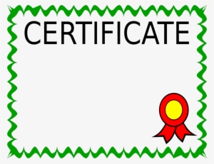 Blank Certificate Clip Art Clipart Clip Art - Green Color Certificate Border