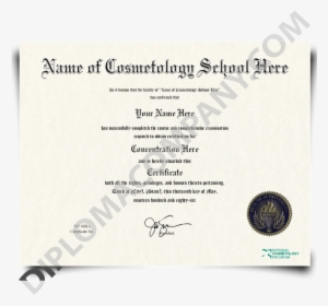 Free Templates Certificate For Hair Contest For Cosmetology - Us High School Certificate