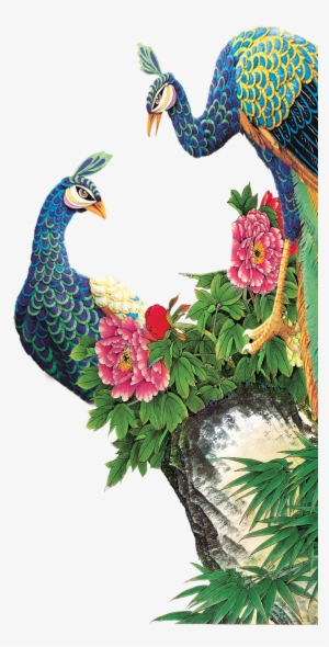 Clip Royalty Free Library Arch Vector Peacock - Peacock Painting