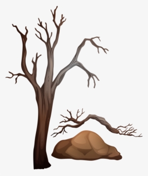 Árvore Seca Tree Leaves, Tree Branches, Smileys, Stencils, - Clip Art Of Desertification