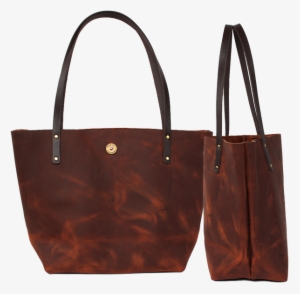 Over Under Simple Leather Tote