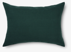 Peacock Blue Rectangular Pre-washed Linen Pillowcase - Cushion