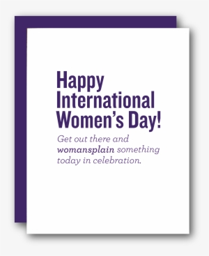 Womansplain To Celebrate - International Women's Day Australia